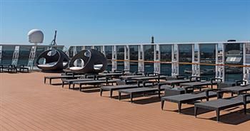 Interior del barco MSC Sinfonía, actualmente atracado en el puerto de València.