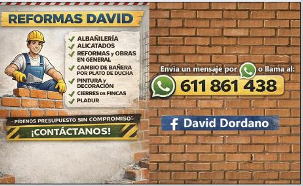 El radio de acción de Reformas David abarca Santiago y otras zonas de la comarca.