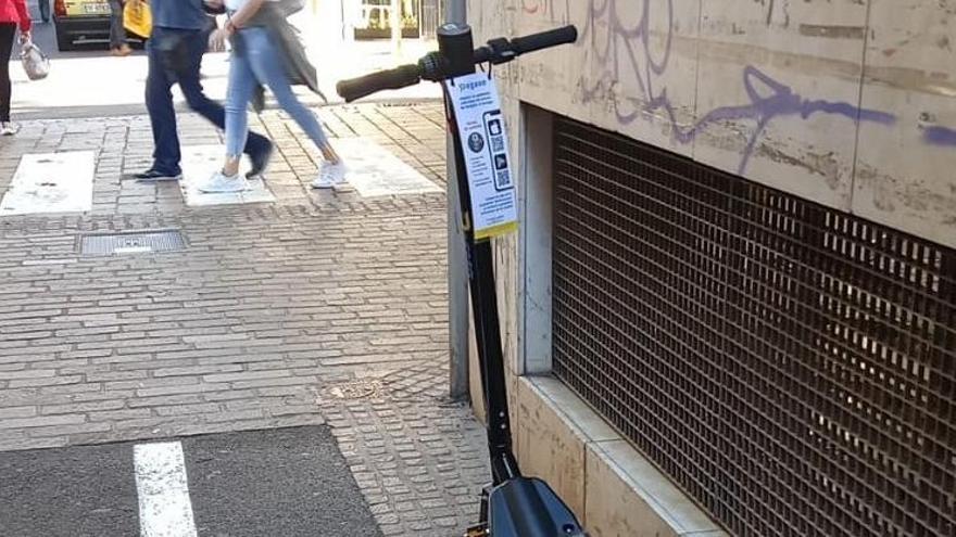 Imagen de archivo de un patín eléctrico.