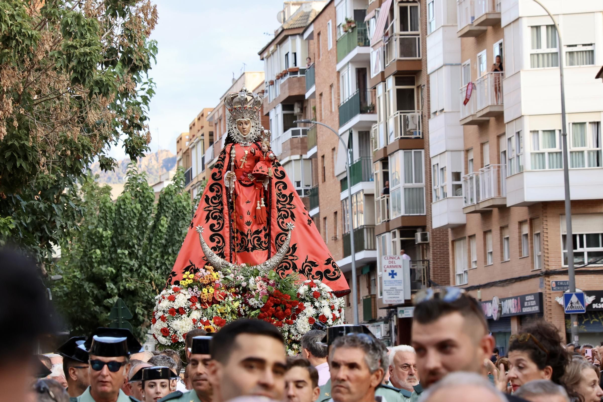 La llegada de la Virgen de la Fuensanta a Murcia para la Feria, en imágenes.