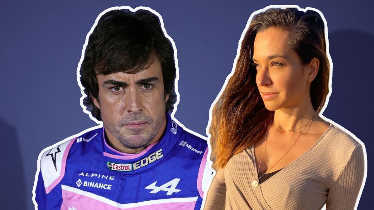 Fernando Alonso y Andrea Schlager.