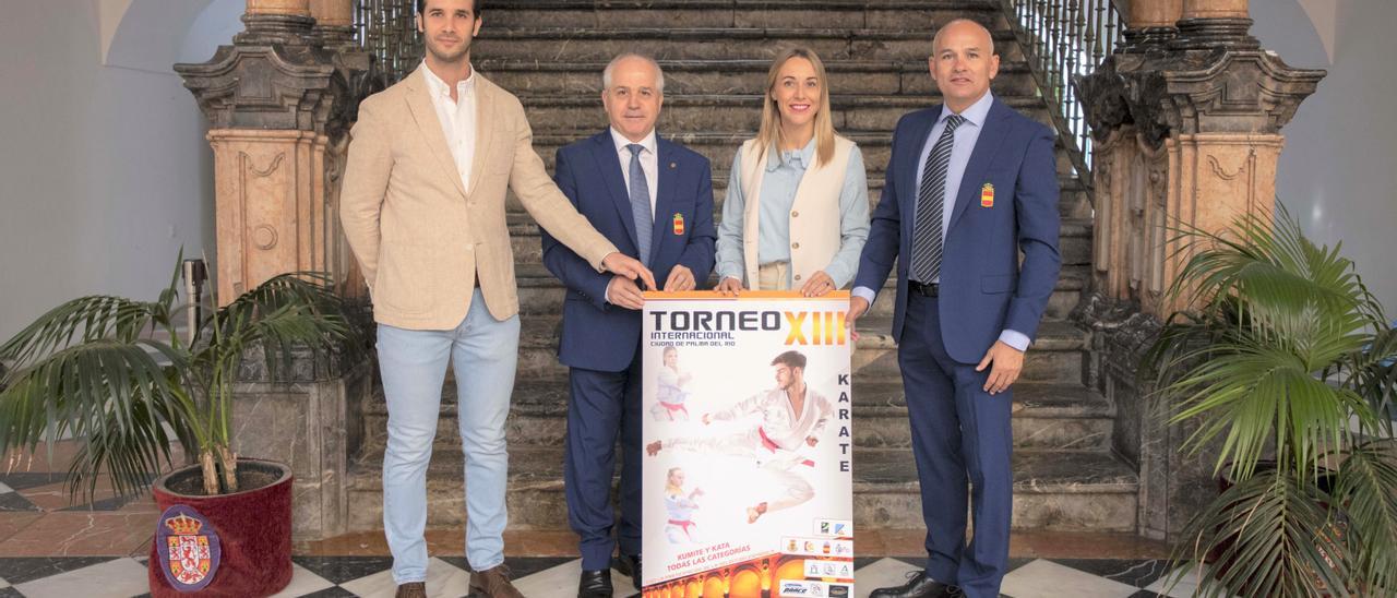 Presentación en la Diputación del Torneo Internacional de Kárate de Palma del Río.