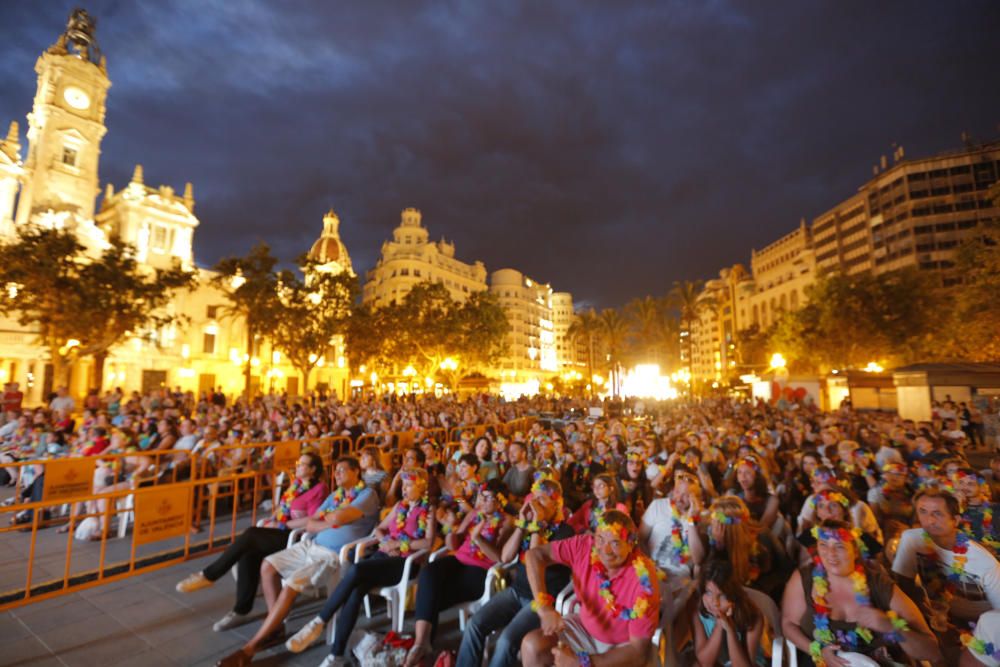 Cine Karaoke en la plaza del Ayuntamiento