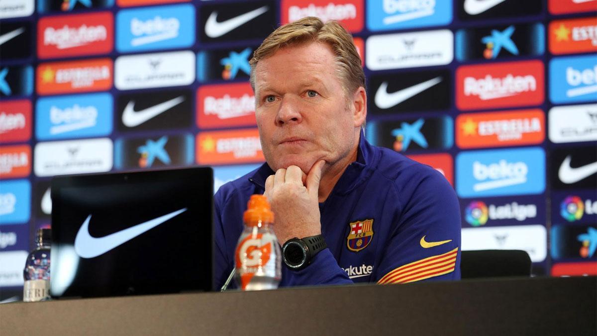 Koeman no quiere volver a hablar de su futuro en el banquillo del Barça