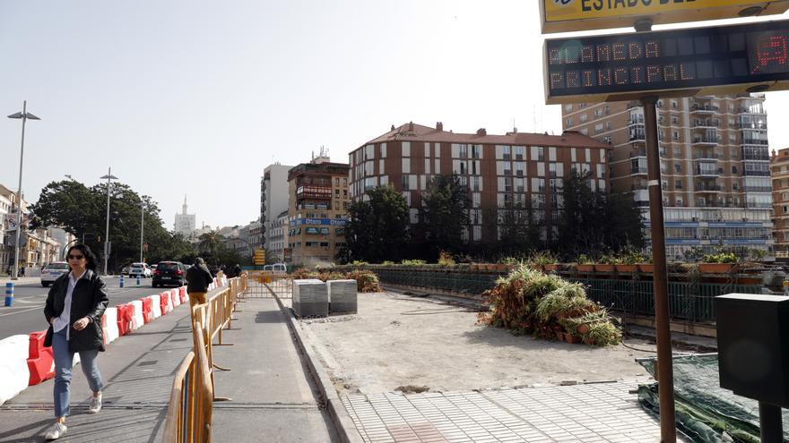 Comienzan las obras en la acera sur del puente de Tetuán