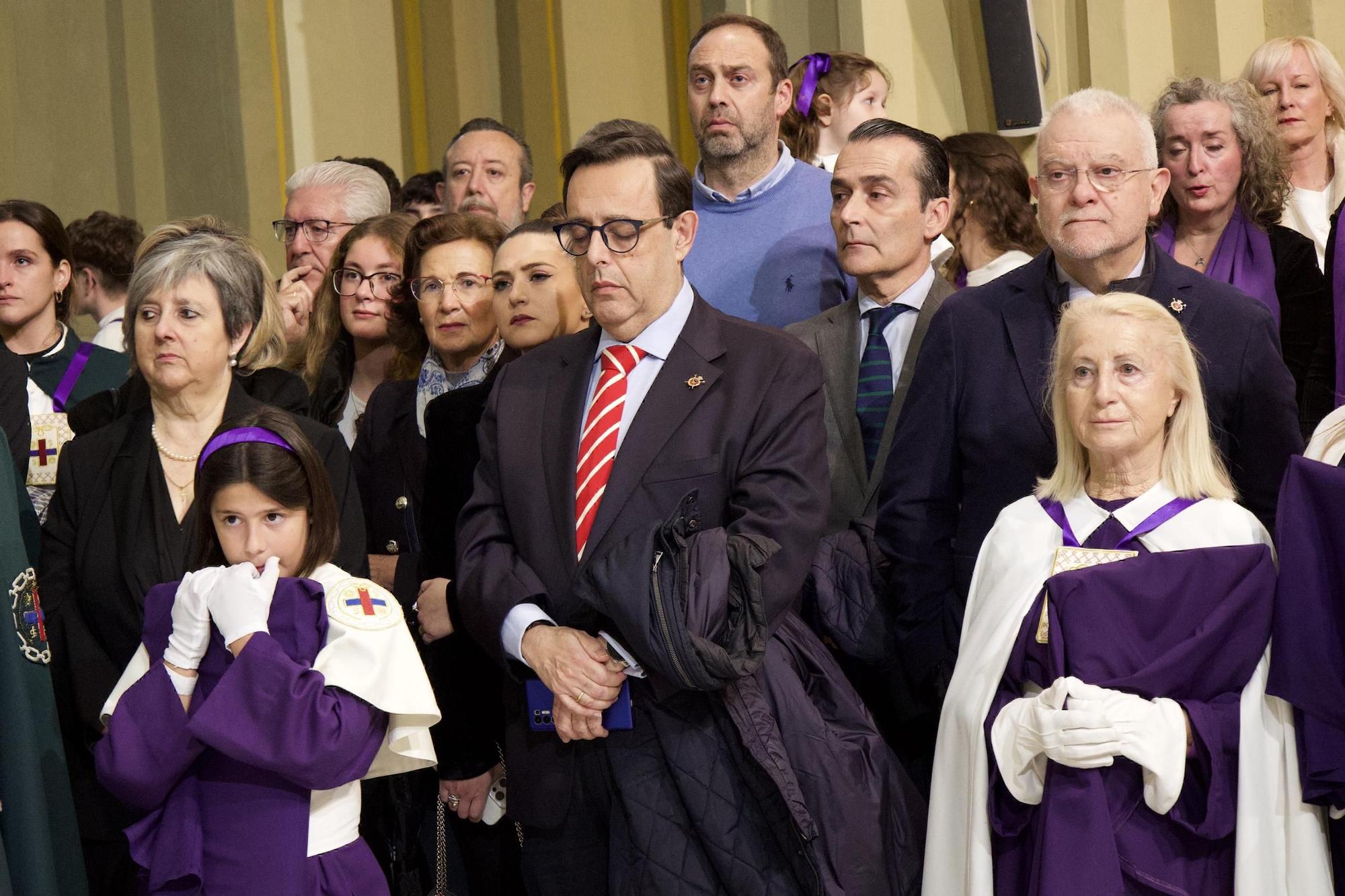 Así 'procesionó' la Hermandad del Rescate dentro de San Juan Evangelista de Murcia