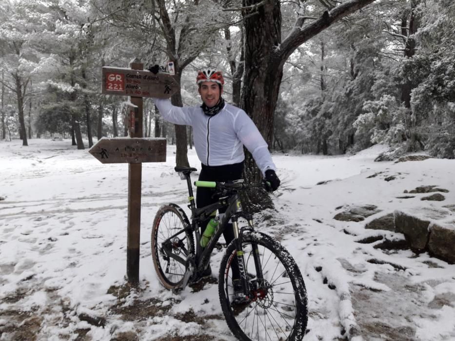 Am Samstag (10.2.) schneite es weiter in der Tramuntana.