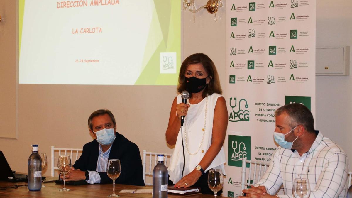 Acto de inauguración de las jornadas celebradas en La Carlota.