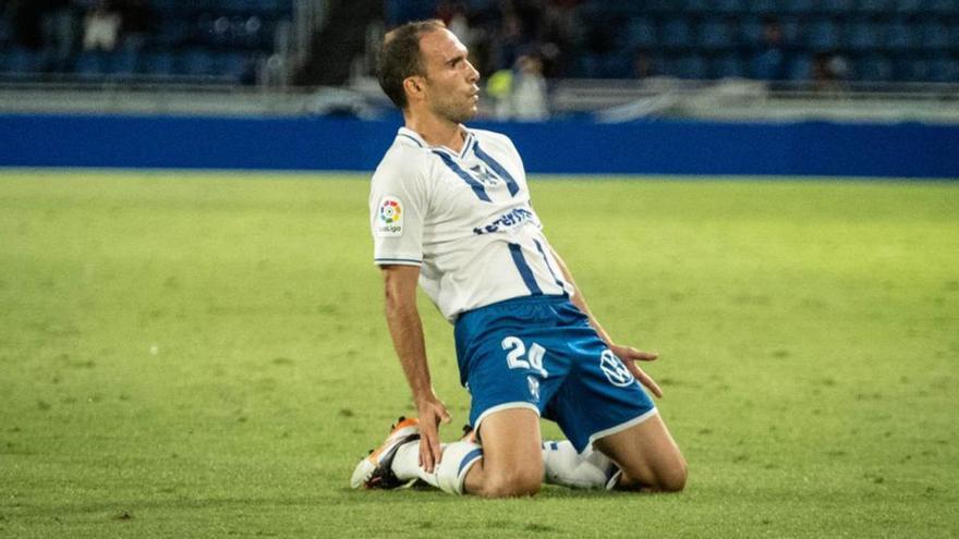 Nacho Martínez, después del gol que le marcó al Sporting.