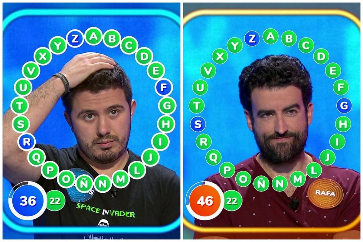 Orestes y Rafa se baten cada día en el rosco de Pasapalabra para conseguir el bote.