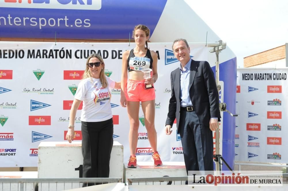 Media Maratón de Murcia: podios