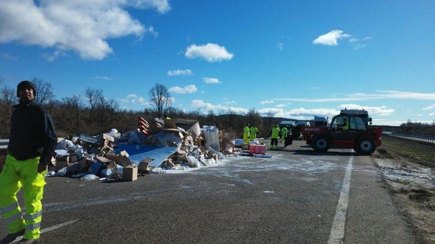 Accidente en la autovía A-52