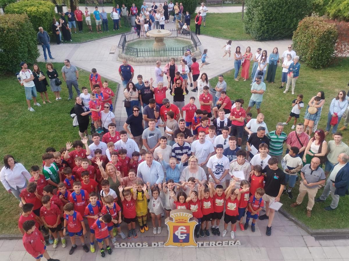 En imágenes, la celebración del ascenso a Tercera Federación del Condal de Noreña