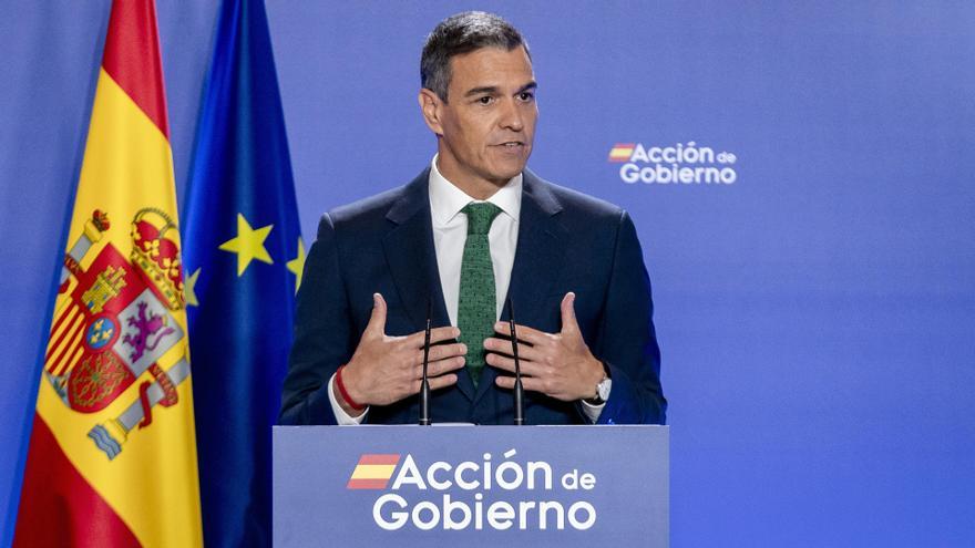 El presidente del Gobierno, Pedro Sánchez, durante su discurso de arranque del curso político el pasado miércoles.