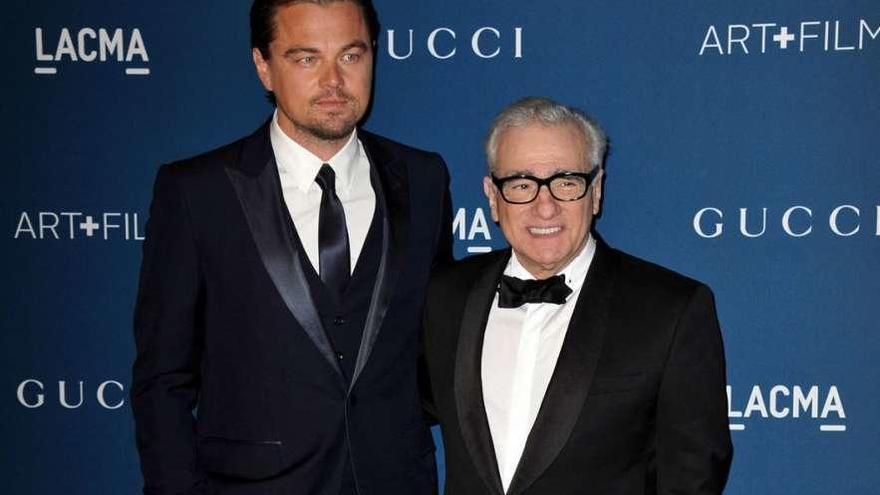 Leonardo DiCpario y Martin Scorsese.