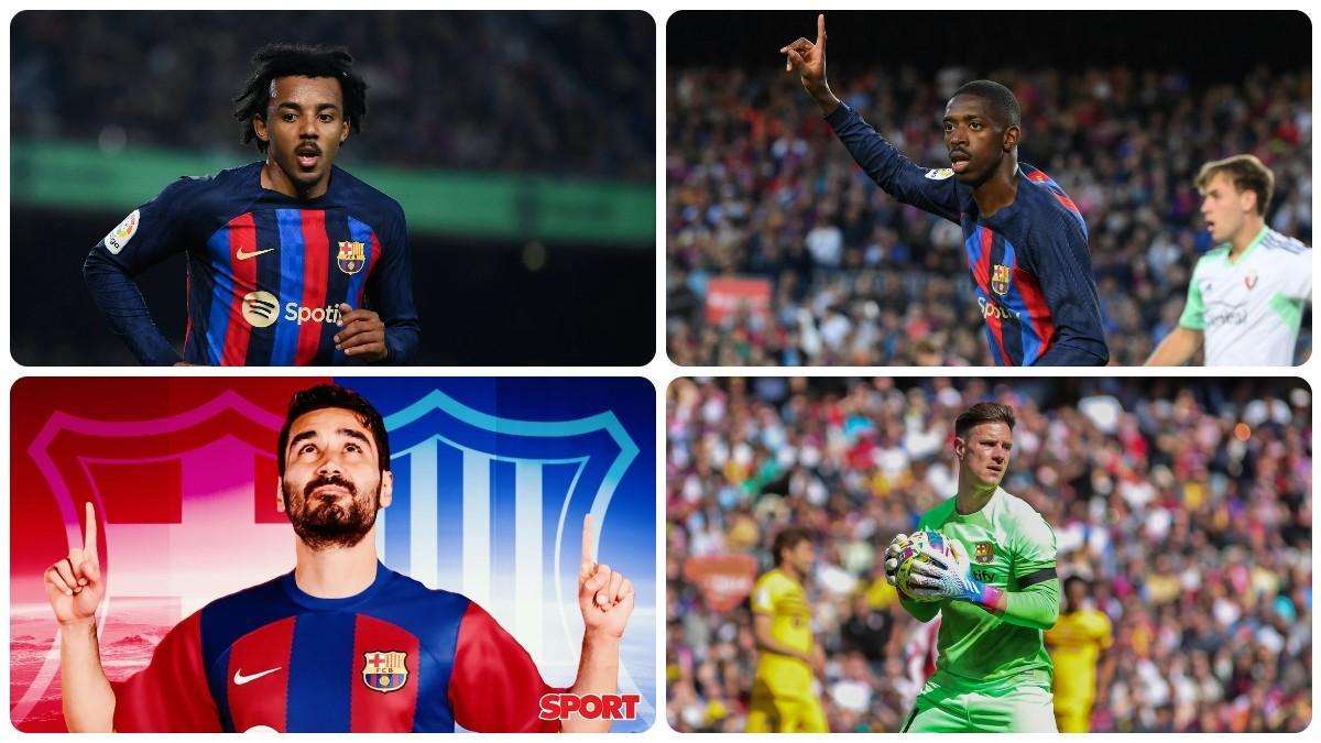 Koundé, Gündogan, Ter Stegen y Dembélé saldrían de inicio si el Barça jugase un partido mañana