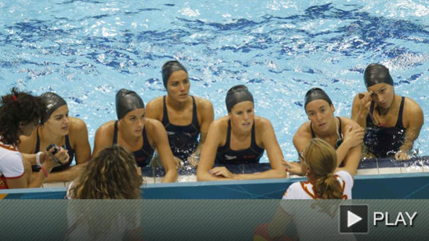 Equipo nacional de natación sincronizada.