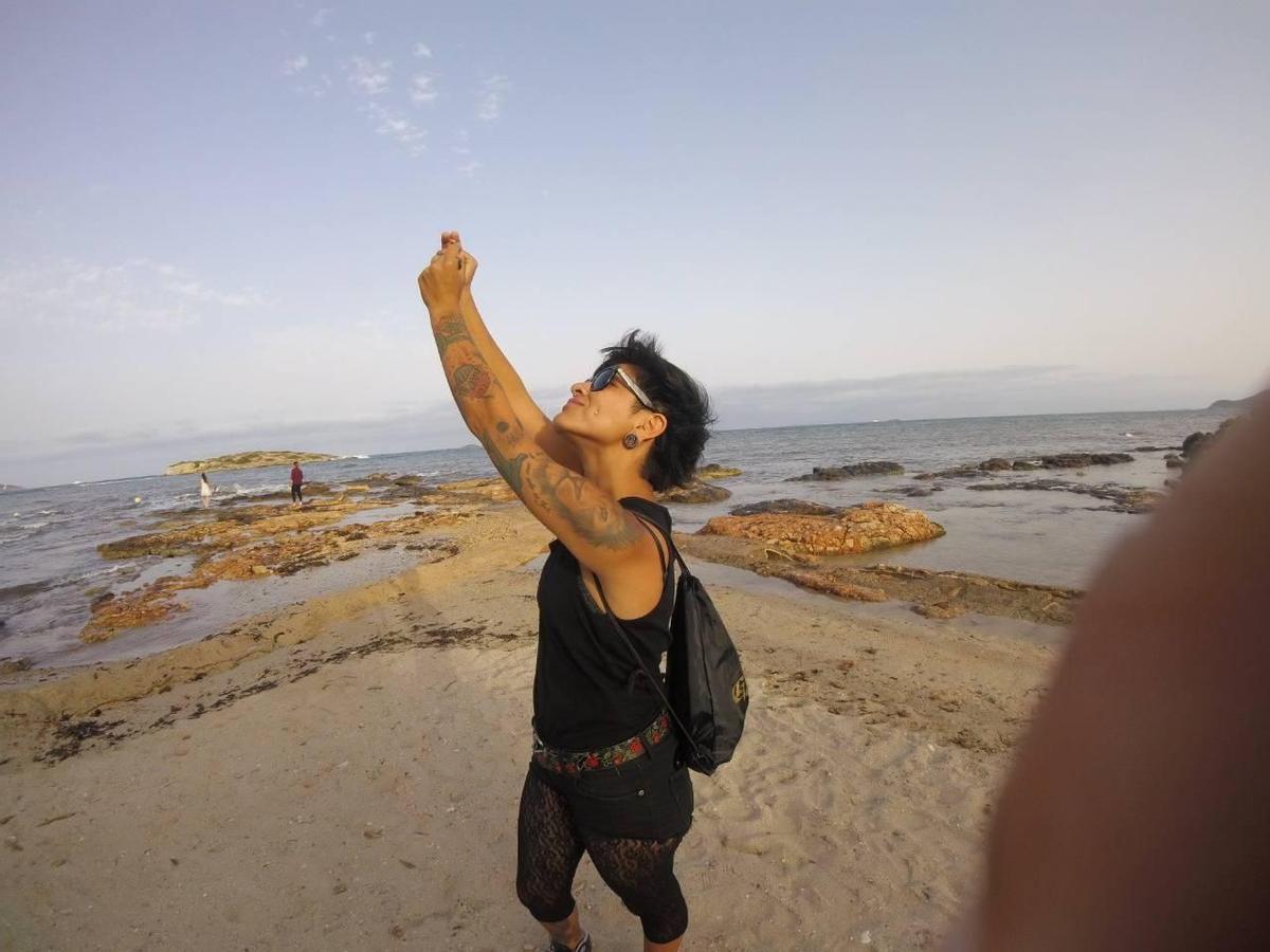 Una imagen de Sol Yapura en Ibiza