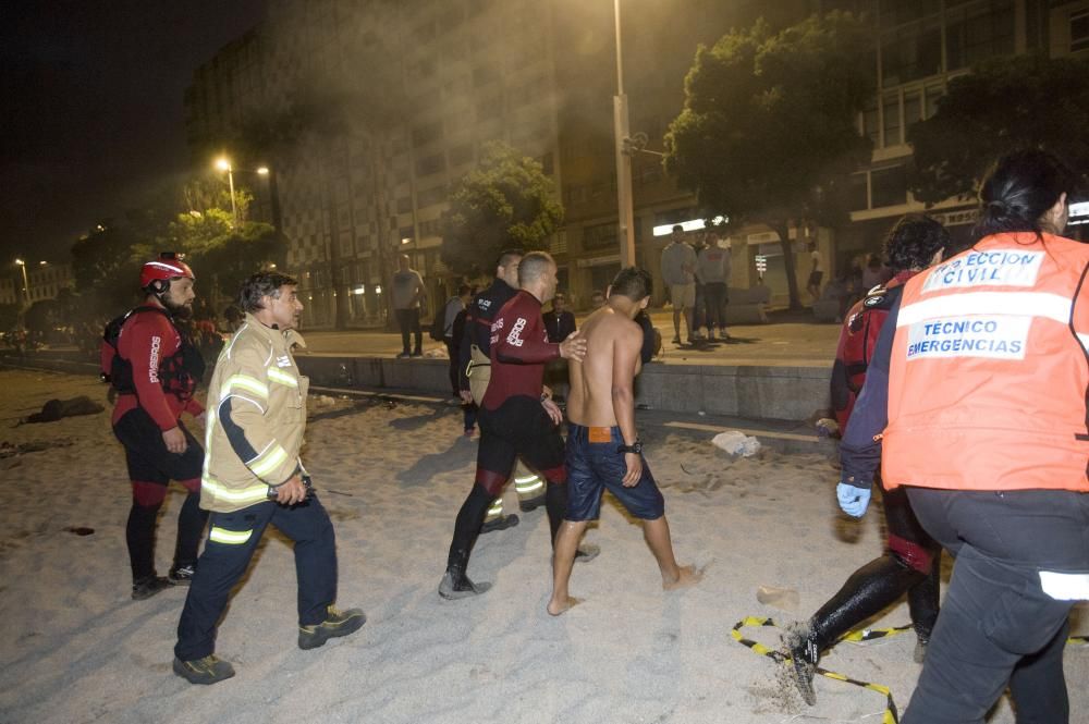 Así transcurrió la noche y amanecieron las playas