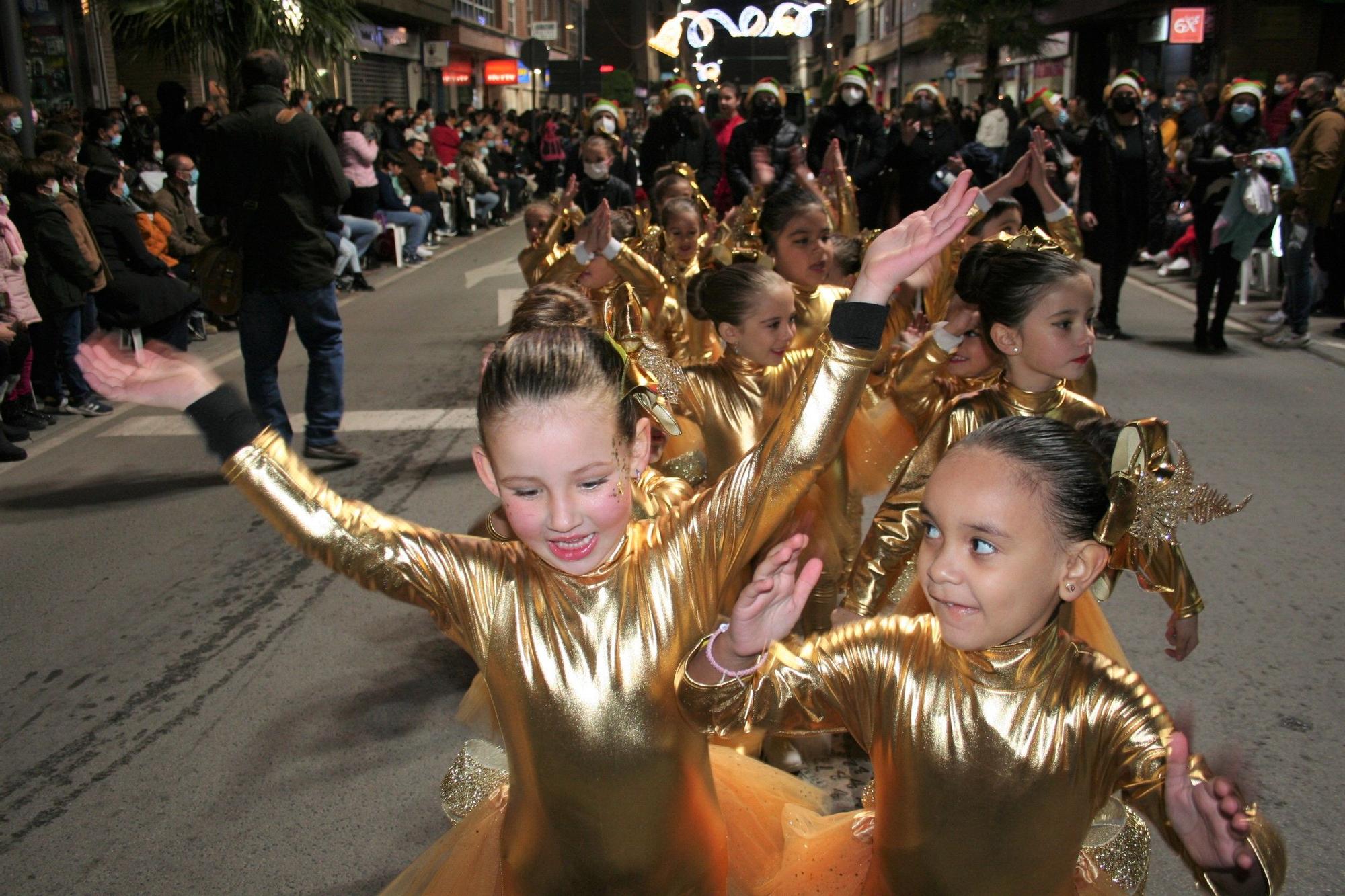 Desfile de Papa Noel en Lorca.