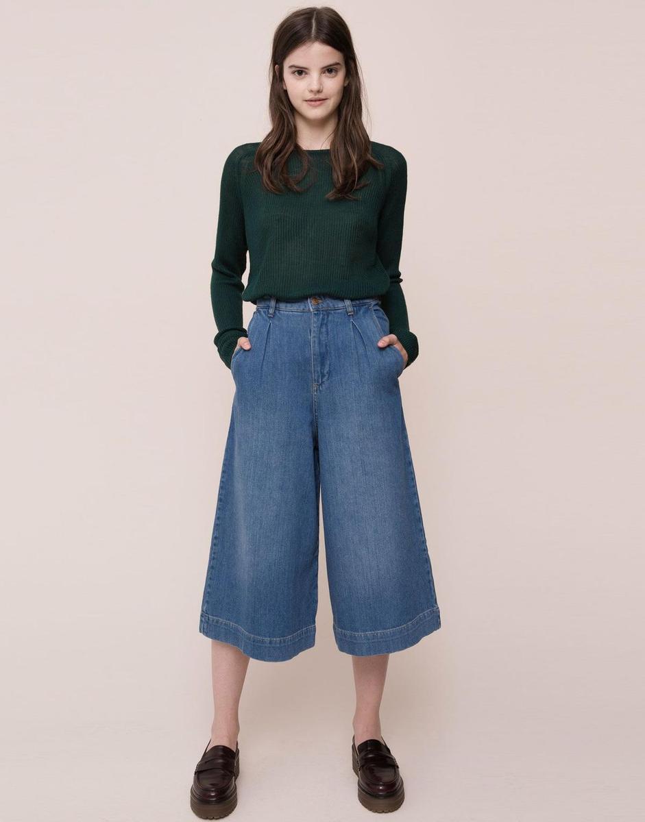 Rebajas Pull &amp; Bear 2016, culotte vaquero (19,99€)