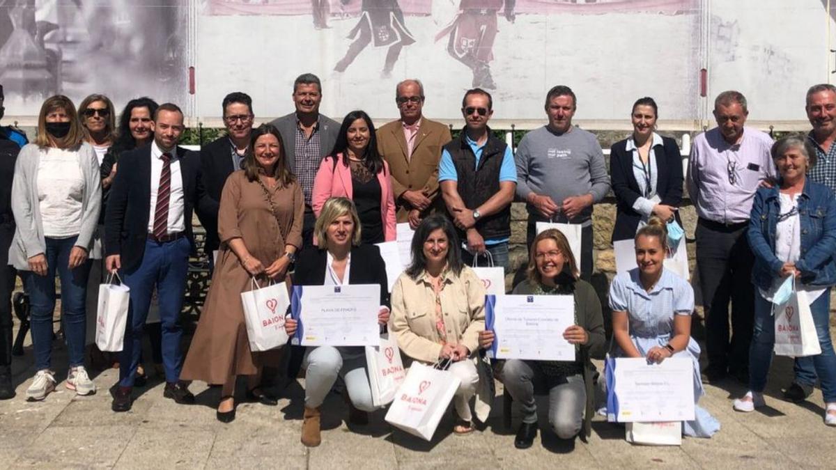 Entrega de distintivos Sicted en Baiona