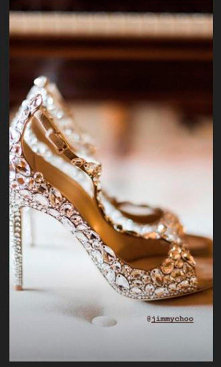 Los zapatos de la boda de Melissa Jimenez