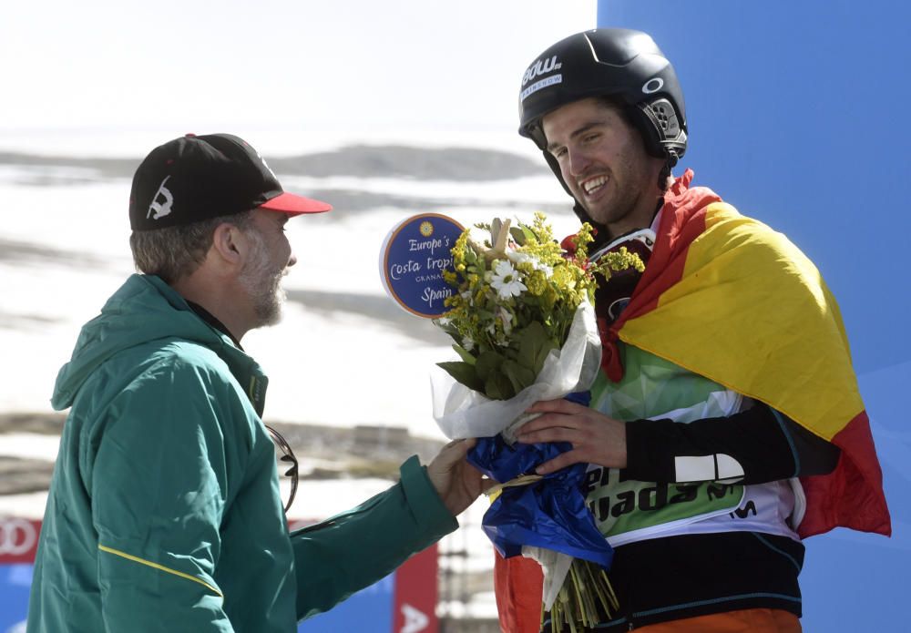 Lucas Eguibar, medalla de plata en boardercross en el Mundial de Sierra Nevada