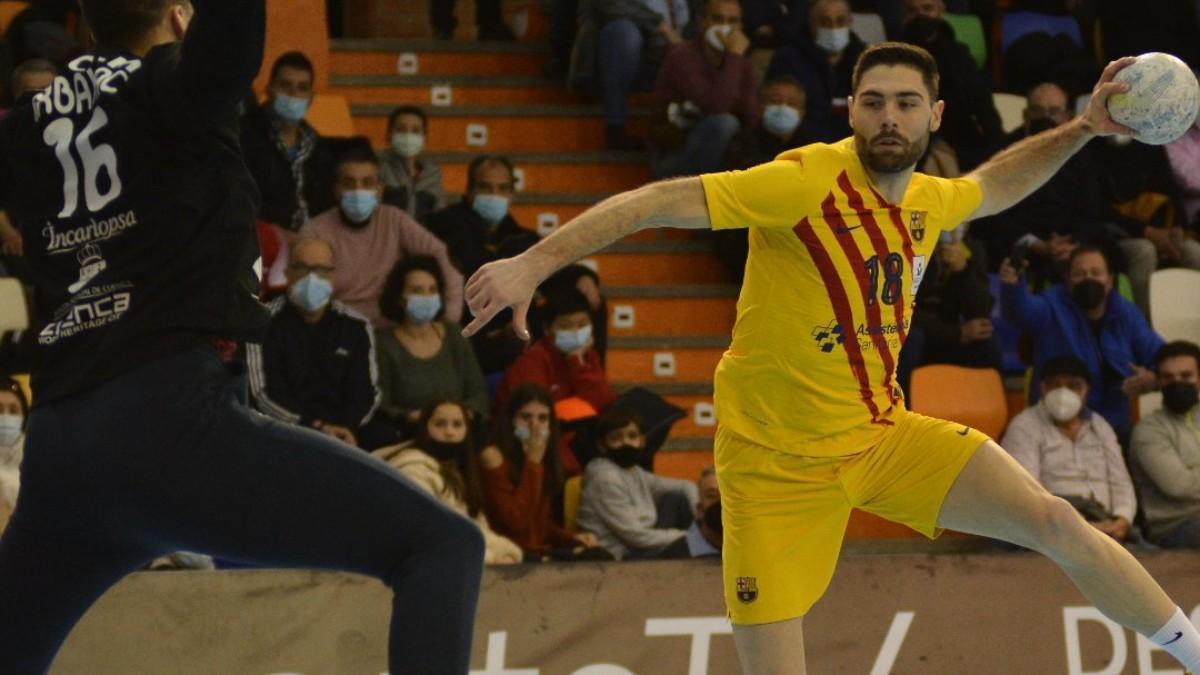 Janc, durante el partido de hoy ante Cuenca