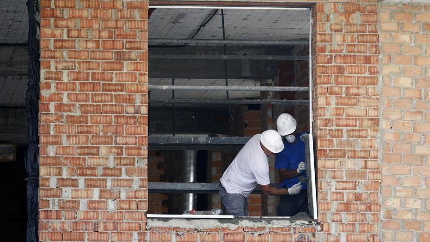 Trabajadores de la construcción.