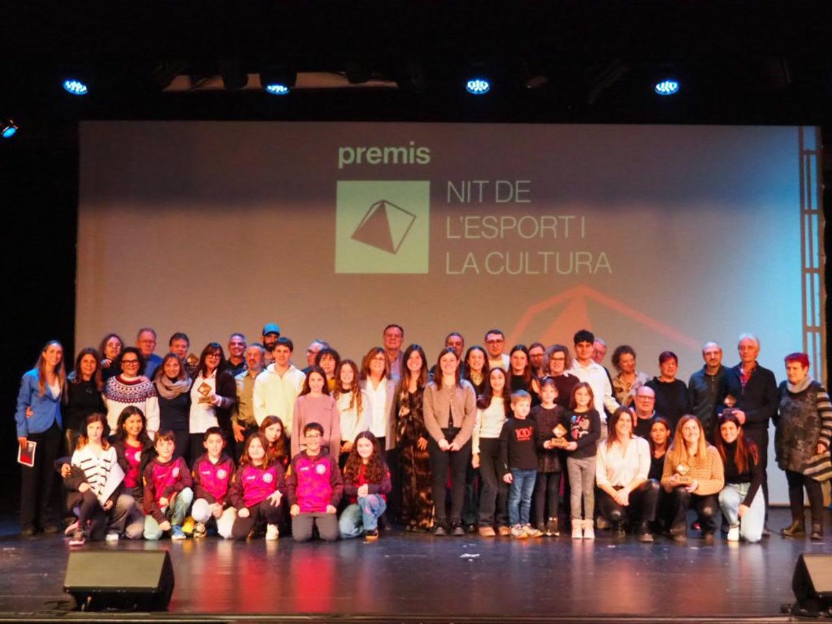Premiats en la Nit de l'Esport i la Cultura de Calaf