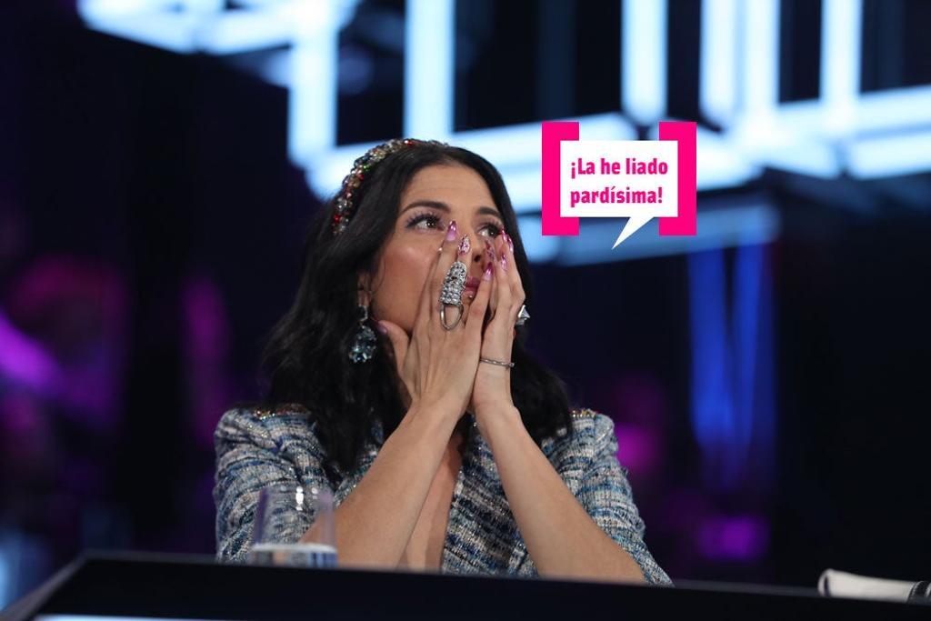 Natalia Jiménez durante una gala de OT en Barcelona.