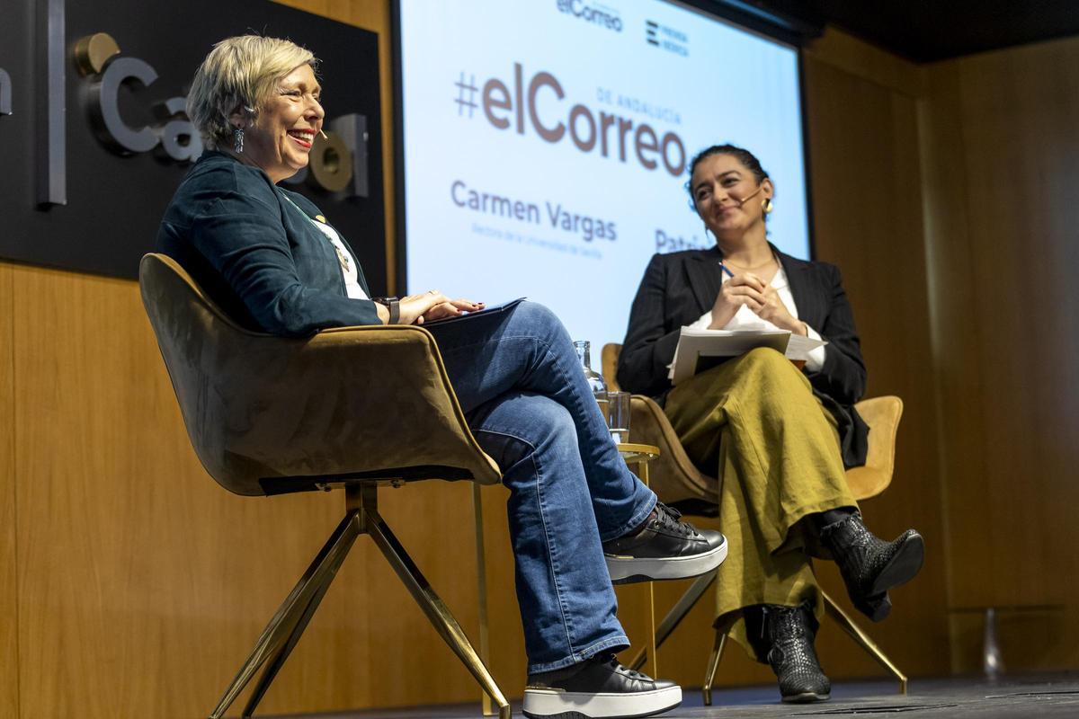 Carmen Vargas, en la entrevista con Patricia Godino.