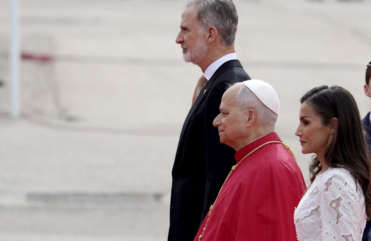 Madrid. 06.06.2026. Llegada del Papa León XIV al aeropuerto de Barajas.