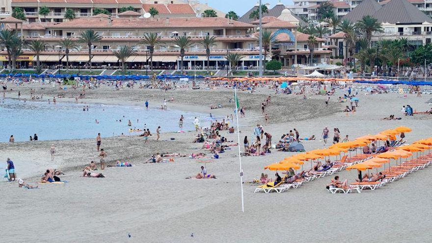 Playa de El Camisón, en Arona, en el sur de Tenerife.