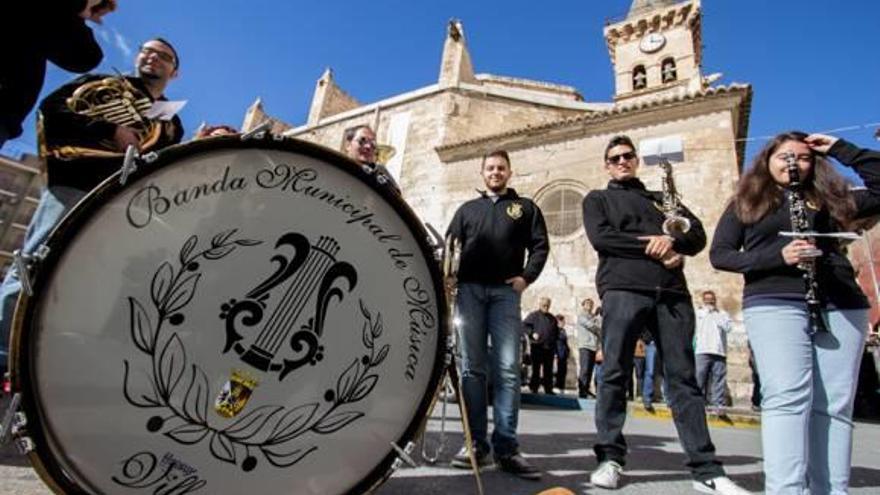 Miembros de la Banda Municipal de Música en una foto de archivo.