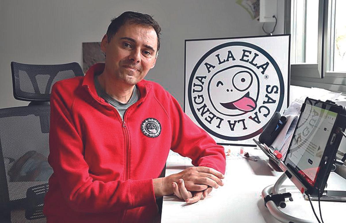 Miguel Ángel Roldán, presidente de Saca la Lengua a la ELA, es el impulsor de la asociación surgida en Fernán Núñez.