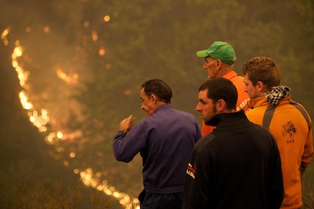 Efectes dels incendis que afecten Galícia, aquest dilluns 16 d''octubre del 2017