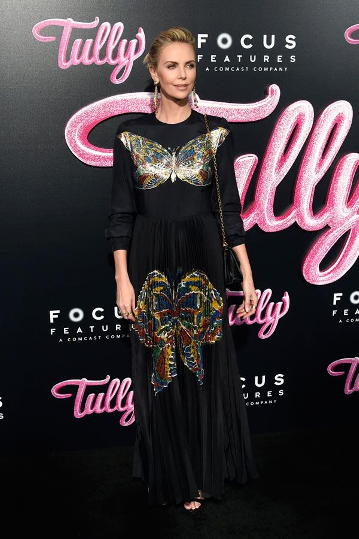 Charlize Theron acudió anoche a la presentación de 'Tully'