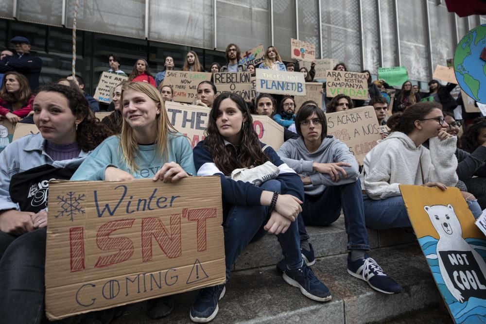 Un dia de lluita contra el canvi climàtic a Girona