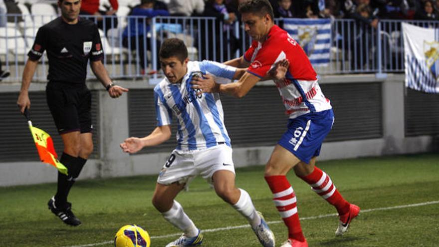 Francisco Portillo, frente al Granada CF, en otro derbi andaluz.