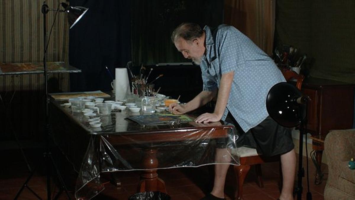 El pintor John Lurie en la serie de HBO 'Painting with John'