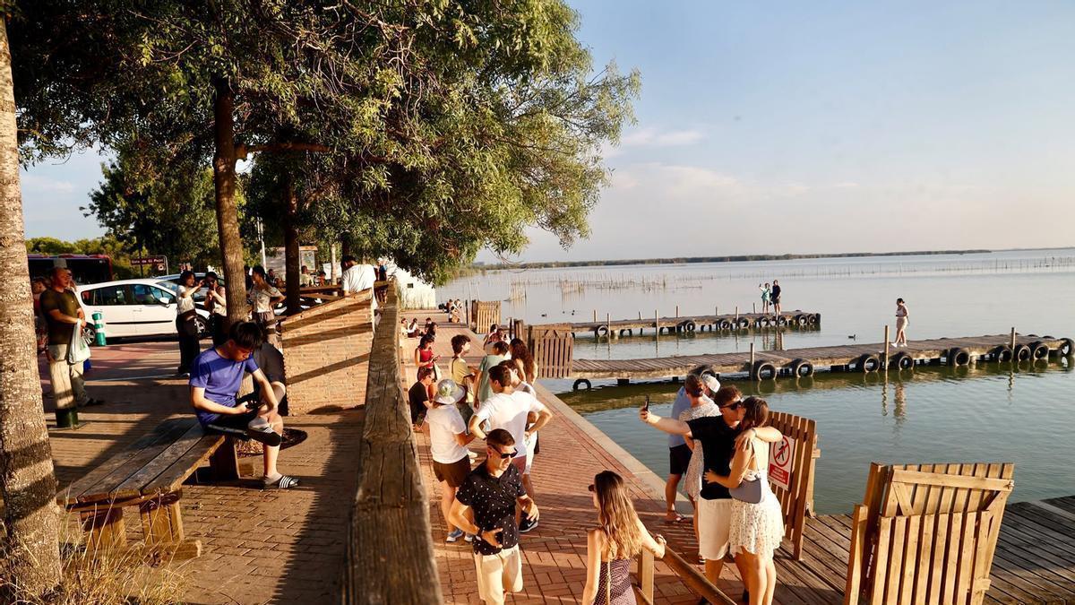 El mirador de l'Albufera, blindado el día del eclipse