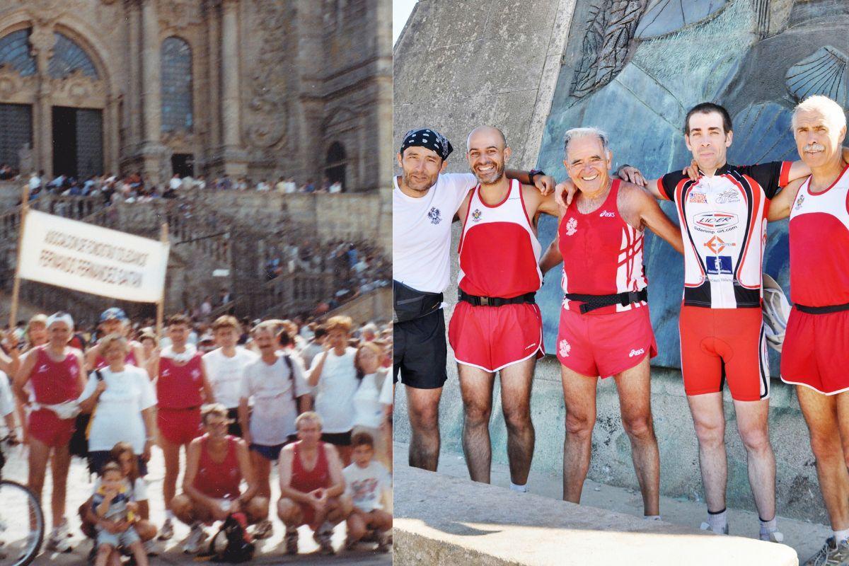 Realizaron el Camino de Santiago corriendo en 1999 y 2010