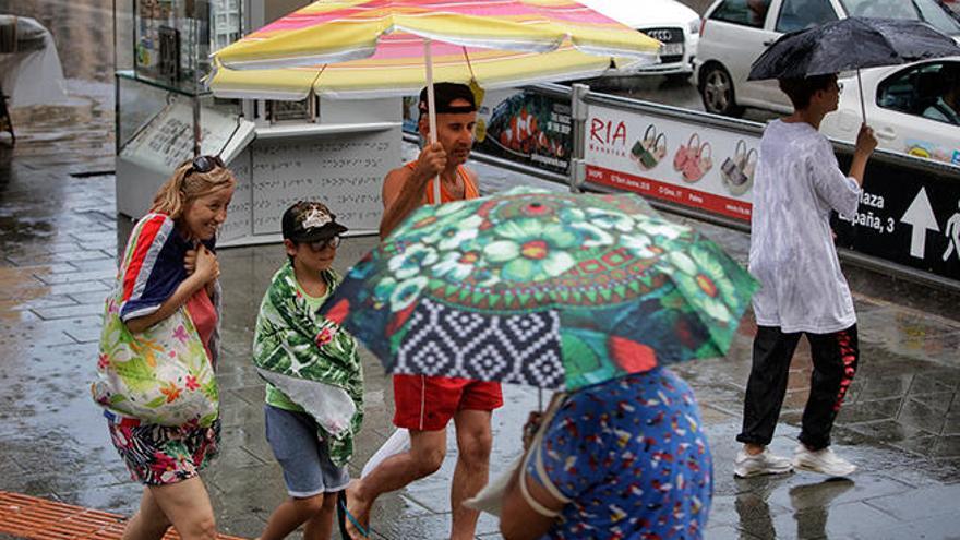 Las intensas lluvias dejan 47,6 litros por metro cuadrado en Lluc y 12,8 en Pollença