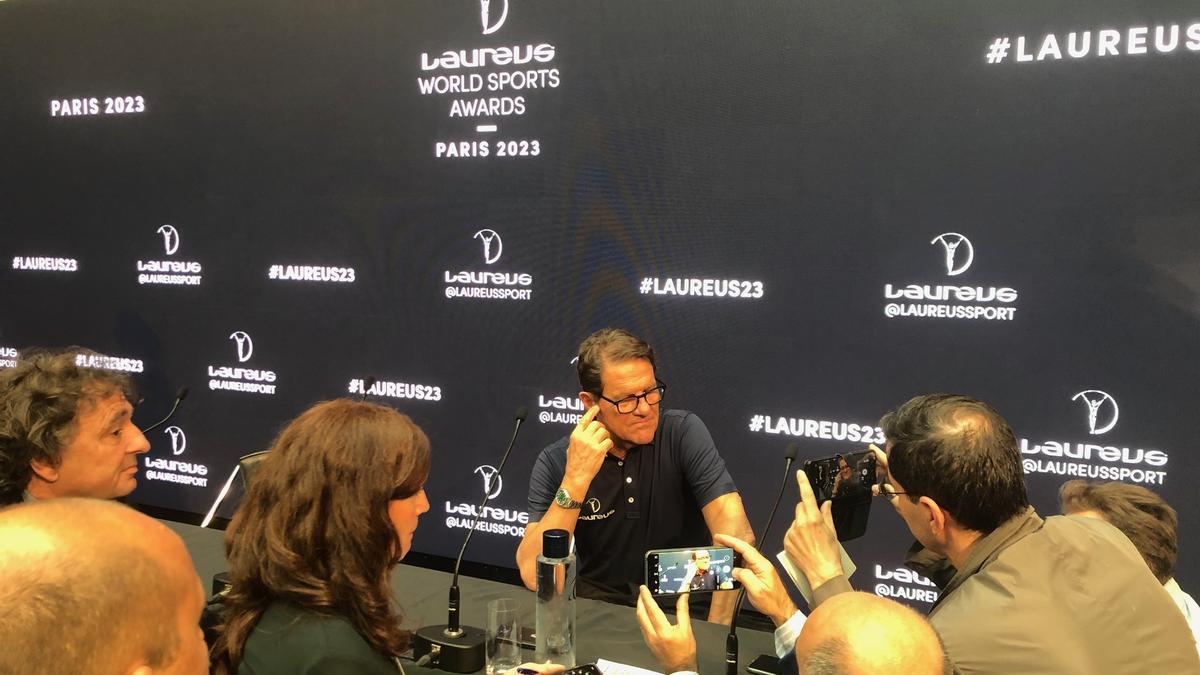 Fabio Capello, en los Laureus de París