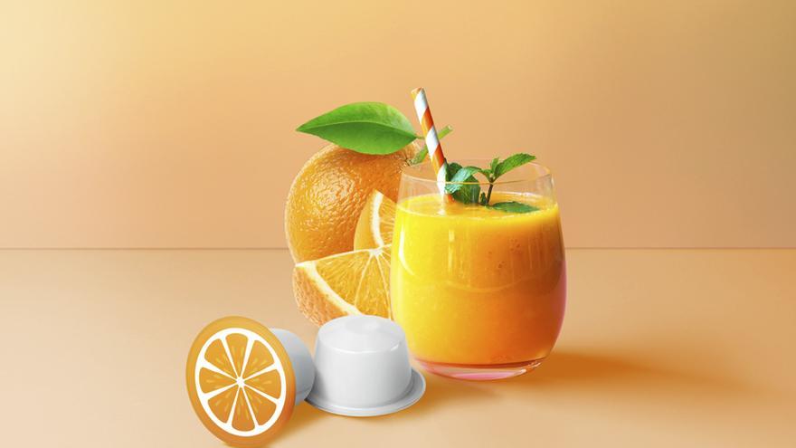 Las cápsulas de fruta natural 100% de naranja están elaboradas con naranjas valencianas.