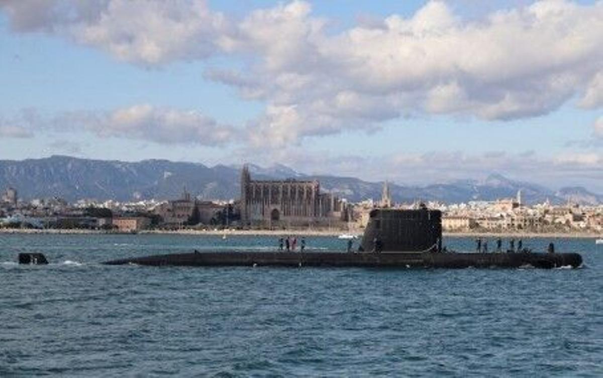 El submarino 'Galerna' en Palma