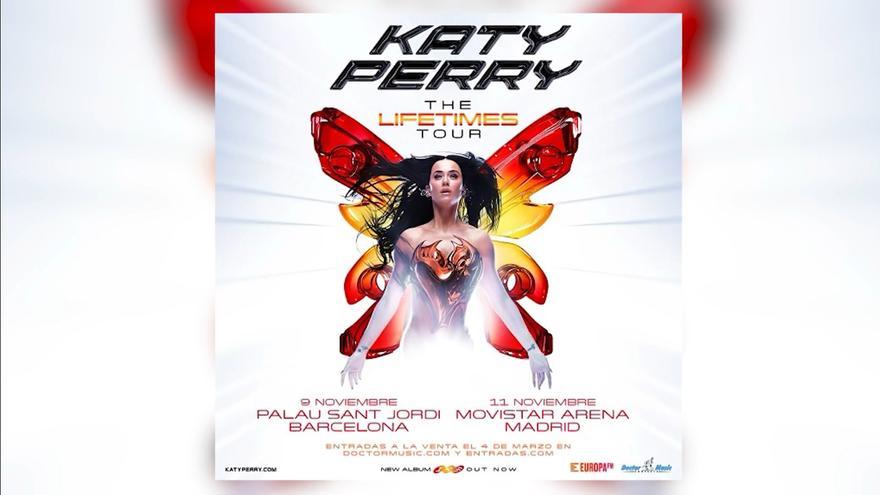 Katy Perry anuncia dos fechas en España en su gira 'The Lifetimes Tour'