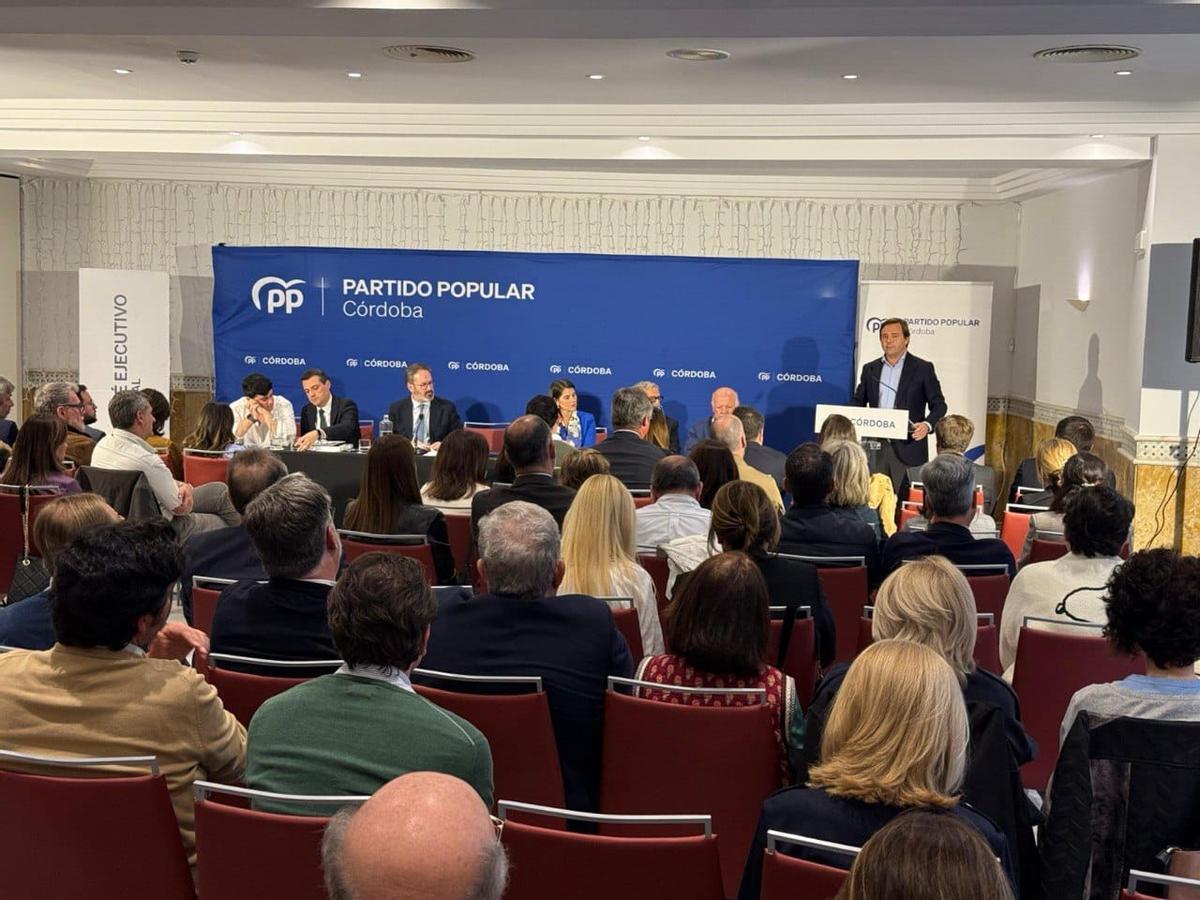 Antonio Repullo en el congreso provincial del PP cordobés.